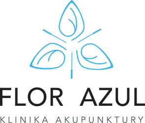 Logo Flor Azul - Klinika Akupunktury - Maria Czekaj - Pyrzyce, Szczecin, Gorzów Wielkopolski - Bańki, Moksybucja, masaż Gua Sha